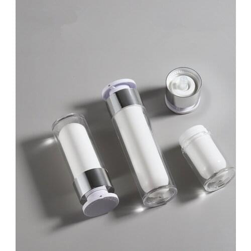 15ml 30ml 50ml Empty Pump Vacuum Airless Bottles Maquillage Makeup Facial Cream Lotion Shower Gel Travel Containers 10pcs/lot