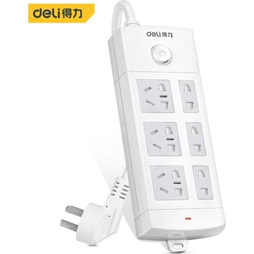 Deli Smart Socket Network Filter Plug Electrical Retractable Power Strip Smartlife Extension Wall Socket For Smartphone Tablets