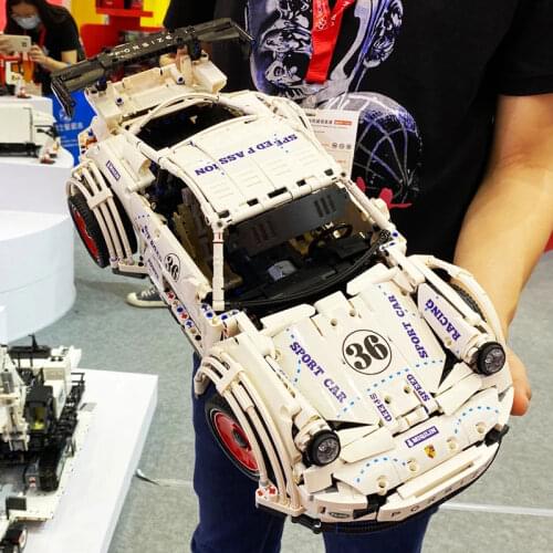 Widebody High-Tech Super Race Car 10295 Building Blocks City RC Speed Sport Vehicle Bricks MOC Assemble Toys For Boy Kids Gifts