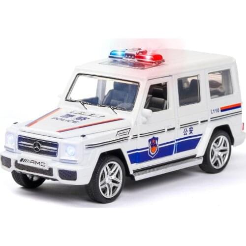 1:32 Toy Car G65 Police Metal Toy Alloy Car Diecasts & Toy Vehicles Car Model Model Car Toys For Children