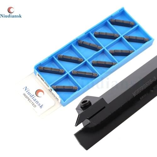 1pc MGEHR2525 MGEHL2525 External Grooving Tool Holder 10pcs MRMN200 400 MRMN300-M NK9030 Carbide Inserts Lathe Turning Tool Set