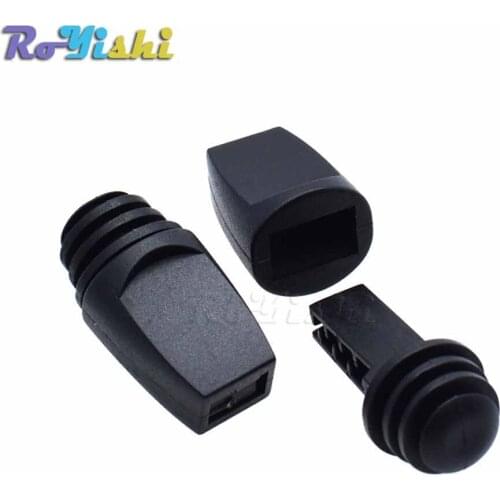 100pcs/pack Zip Clip Buckle Zipper Pulls Cord Rope Ends Lock Black For Paracord