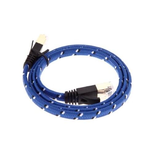 20pcs/lot new Cat7 0.5m-10m 10 Gigabit Ethernet Internet Network Patch LAN Cable Cord Modem Router RJ45 For Computer Laptop