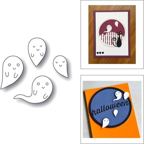 2020 New Halloween Metal Cutting Dies For DIY Cut Paper Craft Making Ghost Decoration Background Card Scrapbooking No Stamps Set