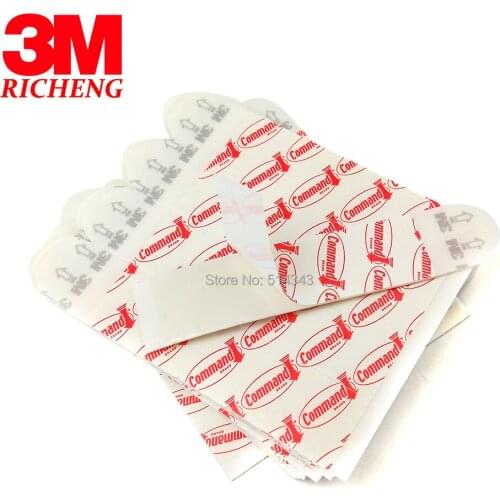 30pcs Large 3M Command Replacement Strips Command Poster Strips 3M Double-sided tape command Refill Strips loose packing