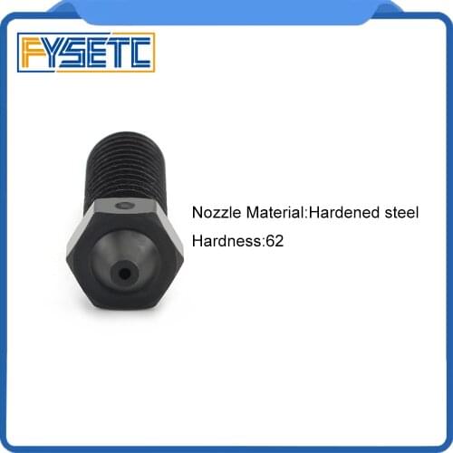 5pcs Hardened Steel Volcano Nozzles For E3D Volcano Hotend For High Temperature 3D Printing PEI PEEK Carbon Fiber Filament