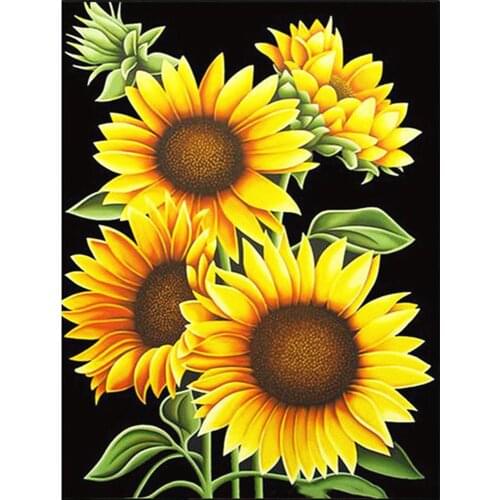 5D DIY Diamond Painting Diamond Embroidery Sunflower flowers 3D Full Square Diamond Mosaic home decor handmade Cross Stitch gift