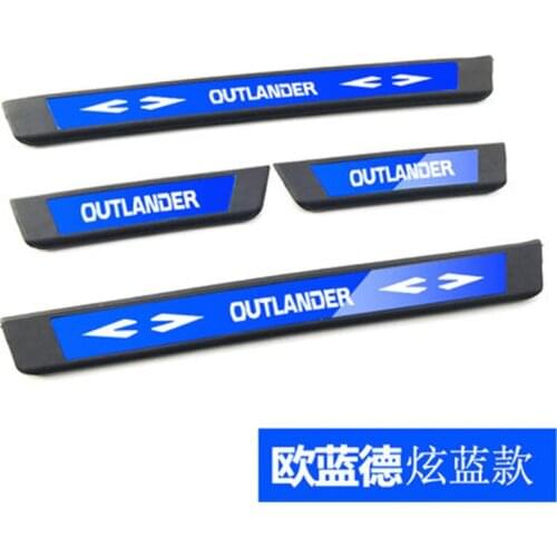 Car-covers ABS Scuff Plate/Door Sill door cover outside door sill plate For Mitsubishi Outlander 2007-2020 Car Styling