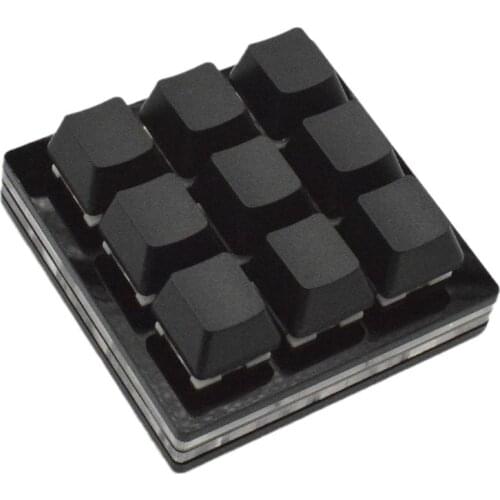 Black programmable keyboard custom keyboard customization DIY keyboard 2/3/4/5/8/9/12 key USB macro keyboard mechanical keyboard