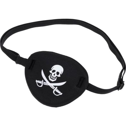 WINOMO Pirate Skull Children Kids Eye Patch Eye Mask for Lazy Eye (Black)