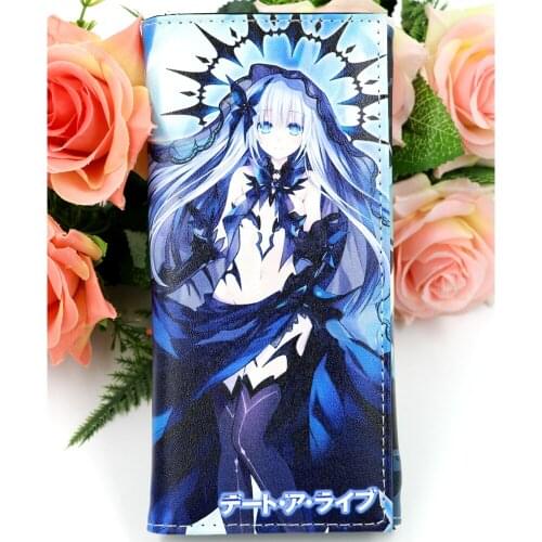 DATE A LIVE Anime Tobiichi Origami Long Clutch Wallet with Internal Coin Pocket Purse