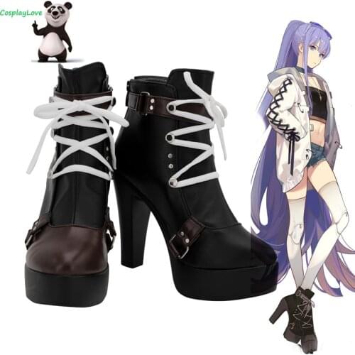FGO Fate Grand Order Meltlilith Meltryllis Moon Girlfriend Black Cosplay Shoes Long Boots Leather CosplayLove