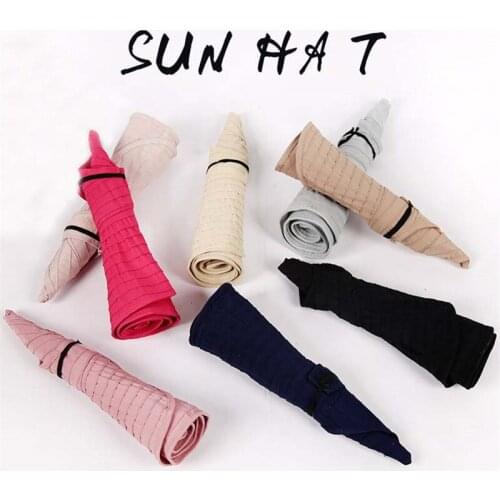 Foldable Summer Visors Cap Beach Hats for Women Wide Large Brim Sun Vacation Empty Top Big Brim Shade Hat Lightweight