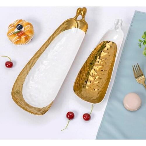 Ceramic European Style Handmade Hammered Light Luxury Couple Decoration Decorations Home Dining Table Coffee Table Decorations