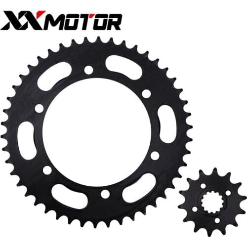 A Set Front And Rear Chain Sprocket Gear Disc Wheel Kit For Kawasaki 250 hours 250 Motorcycle Accessories