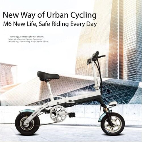 36V 12 Inch Lithium Battery Ultra Light Aluminum Alloy Folding Electric Bicycle