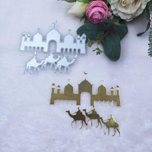 Mosque and Camel Metal Cutting Dies 2020 New DIY Scrapbook Photo Album Paper Card Decorative Crafts Embossing Mold