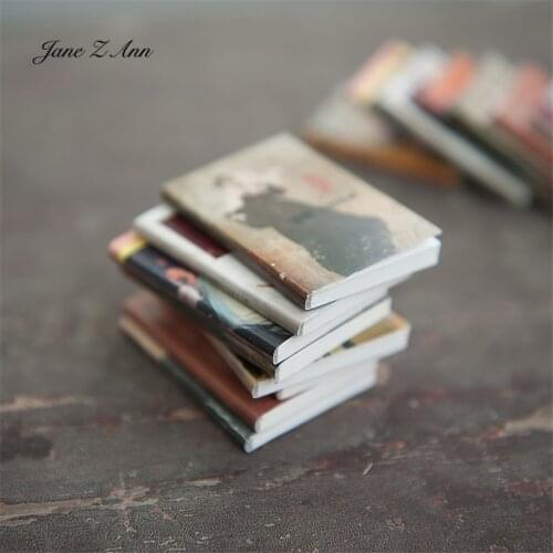 Mini distressed retro newborn child photo props world famous novel modeling posing props old broken book 4x6cm