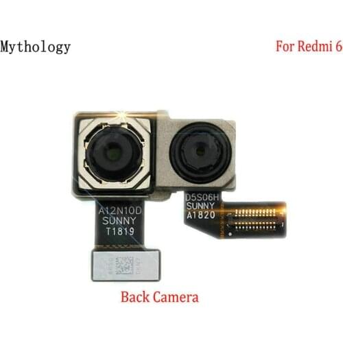 Mythology For Xiaomi Redmi 6 Big Back & Front Camera Module 5.45" Mobile Phone Rear Camera Flex Cable Replacement