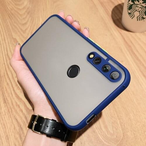 Cartoon Soft Case For Huawei Y9Prime 2019 Candy Color Shock Rubberized Matte Plain Back Cover For Huawei Y9 Prime 2019 on 6.59