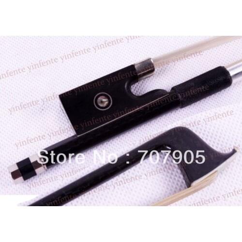 New 4/4 Violin Bow High quality Carbon Fiber Ebony Frog