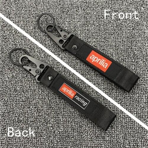 New desig for Aprilia RS125 SR50 tuono V4 RSV4 pegaso 650 shiver 75 Universal Motorcycle embroidery keychain keyRing