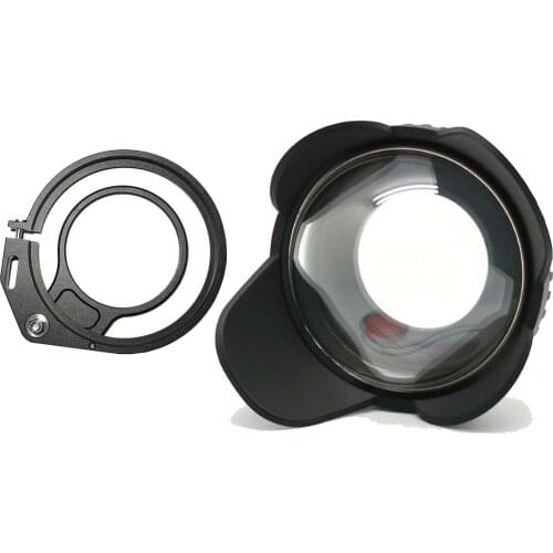 Flip adapter +Fisheye wide angle lens for Canon 550D 600D 650D 700D housing case