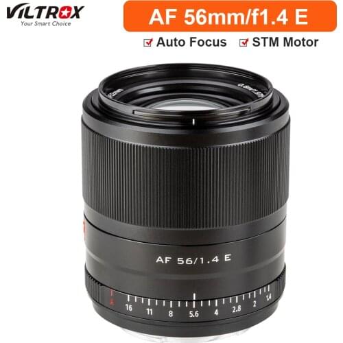 Viltrox 56mm F1.4 E-mount Auto focus Prime Lens Large Aperture APS-C Portrait Lens for Sony E Camera A7R IV A7III A9II A6600 A9