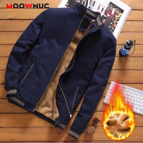 2020 Casual Jackets For Men Classic Cardigan Thick Fashion Sportswear Outdoors Tracksuit Parkas New Spring Autumn Hombre MOOWNUC