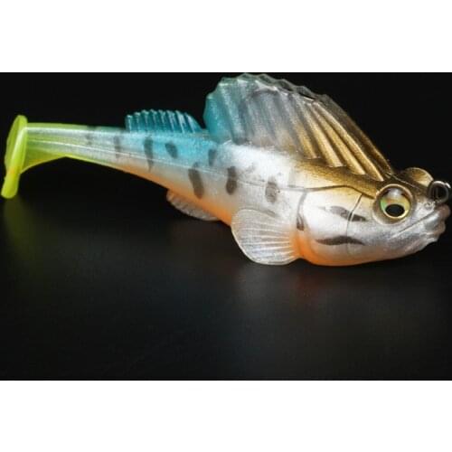 1unit Silicone Dark Sleeper Wobbler Fishing Lure 5.5m/6cm/7.5cm Sinking Soft Lure Jig Swimbaits Bass Shad for Perch Tackle