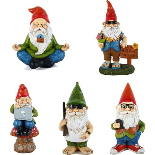 Christmas Garden Gnome Statue Resin Crafts Statue Ornament top quality resin polyresin natural stone rust and weather-resistant