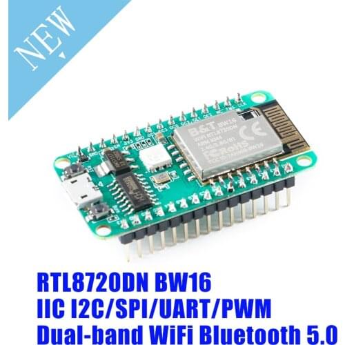 RTL8720DN BW16 BW16-Kit Module Dual-band WiFi Bluetooth-compatible Wifi Wireless Module IIC I2C/SPI/UART/PWM Interface