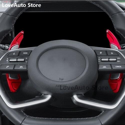 For Hyundai Tucson NX4 2021 2022 Car Steering Wheel Shift Paddle Extension Aluminum Alloy Cover Interior Styling Accessories