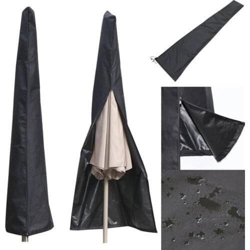 Outdoor Garden Patio Parasol Umbrella Cover Waterproof Dustproof Umbrella Storage Bags Zipper Bag 190X57X26CM