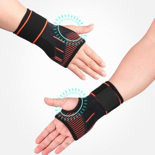 1PCS Pressurized High Elastic Wrist Bandage Palm Support Wraps Outdoor Sports Arthritis Band Belt Carpal Tunnel Hand Brace Strap