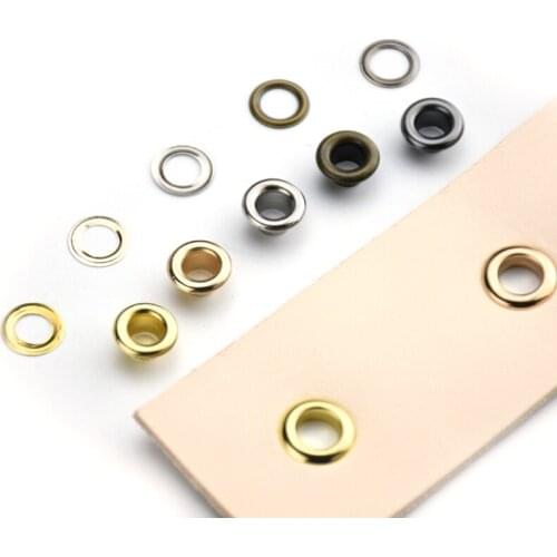 10000sets/bag 3.5/4/4.5/5/6/8/10mm Brass material Eyelets Tent rope Silver/Bronze Color Button Rings Rivet snaps Shed cloth vent