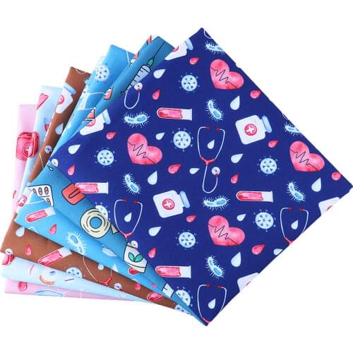 50*140CM Healthy Care Polyester cotton Fabric Patchwor Printed for Tissue Kids Home Textile for Sewing Doll Dress Curtain