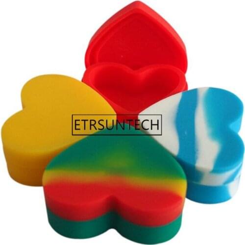 50pcs Heart Silicone Gift Box Jewelry Ring Necklace Storage Box Holder Wedding Party Favor And Gift Box