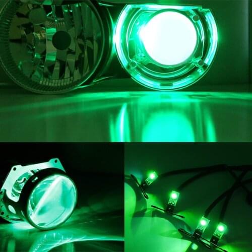 Wireless Control RGB LED Demon Eyes light For BMW E87 E21 E30 E36 E46 E90 E24 E63 E32 E38 E65 E31 Projector Lights Lens No Error