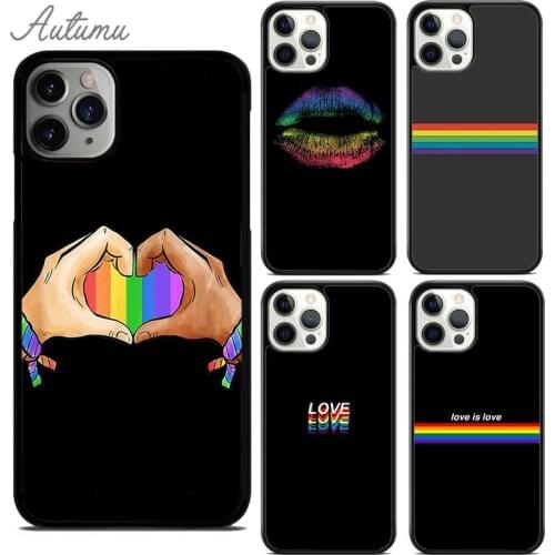 Gay Lesbian Lgbt Rainbow Pride Phone Case for iPhone 11 12 Pro Max mini X XR XS SE 2020 5 6S 7 8 Plus Samsung S9 S10 Cover shell