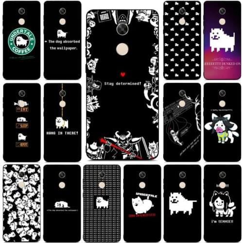 FHNBLJ game Undertale Annoying Dog Phone Case for Redmi Note 4 5 6 8 9 pro Max 4X 5A 9S case