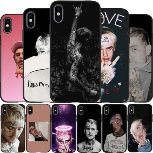 Lil peep black Silicone Phone Case For iPhone 12 XR XS Max 5 5S SE 2020 6 6S 7 8 PLUS X 11Pro Max 11 Cover