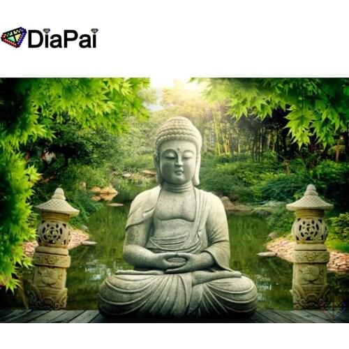 DIAPAI Diamond Painting 5D DIY 100% Full Square/Round Drill "Religious Buddha" Diamond Embroidery Cross Stitch 3D Decor A18554