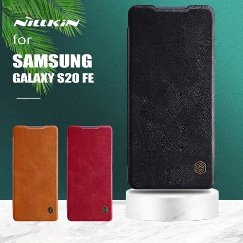 For Samsung Galaxy S20 FE Case Nillkin Qin Flip Leather Case Luxury Soft S20 Plus Cover for Samsung S20 Fun Edition S20 Ultra