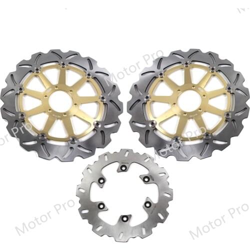 For Yamaha YZF 750 SP 1993 - 1997 Front Rear Brake Disc Disk Rotor Kit Motorcycle YZF750SP YZF750 750SP 1994 1995 1996 R GOLD