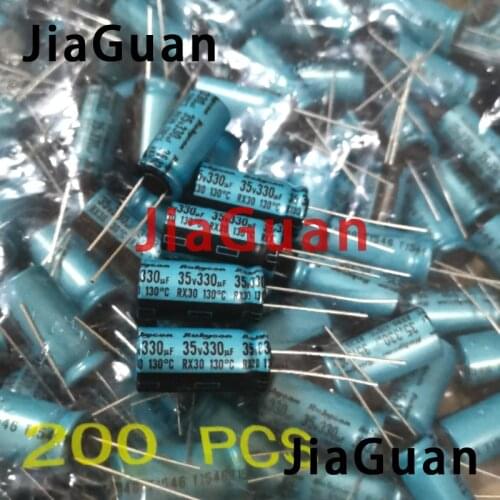 20PCS NEW RUBYCON RX30 35V330UF 10X20MM Electrolytic Capacitor rx30 330uF/35V 130 degrees 330UF 35V