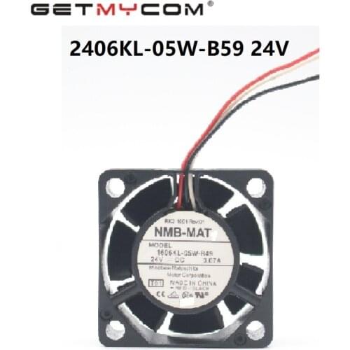 Getmycom Original 2406KL-05W-B59 0.13A 24V 60*60*15MM 3 cooling fans for NMB radiator fan