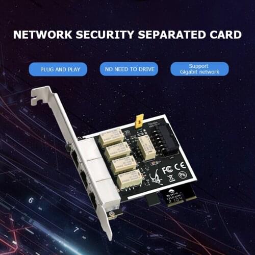 Gigabit Physical Hard Disk Isolation Card Switch Adapter Converter Switch Card Hard Disk Power Network Security Separated Card