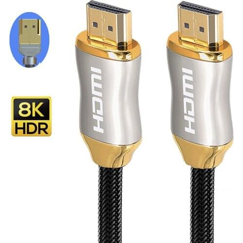 HD 2.1 Cable High speed 8K 3D 144hz Cable for Splitter Switch TV LCD Laptop PS3 Projector Computer Cable