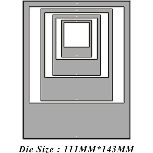 JMCRAFT 2021 Metal Rectangular frame Tags cutting Dies New Scrapbooks Die Metal cutting Die Paper Technology DIY Decoration